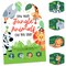 Big Dot of Happiness Jungle Party Animals Safari Zoo Animal Birthday Party or Baby Shower Scavenger Hunt 1 Stand and 48 Game Pieces Hide and Find Game
